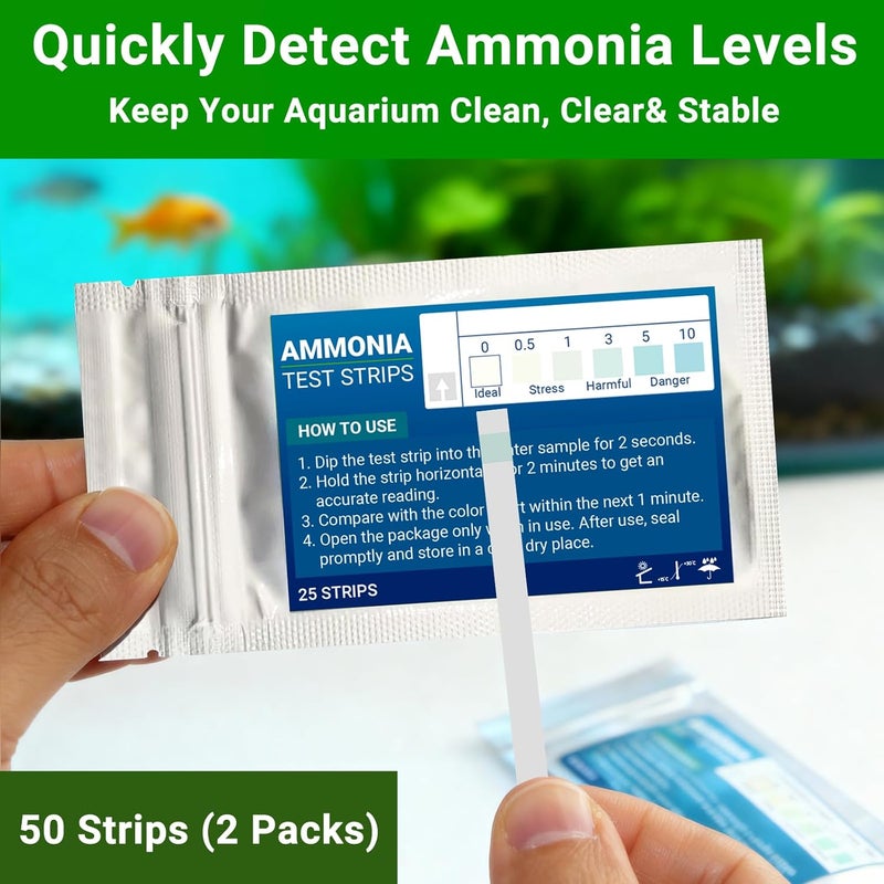 AKSBTEC Aquarium Test Kit, Aquarium Test, Accuracy & Fast Test pH, high Range pH, Ammonia, Nitrite, Nitrate, Hardness Temperature for Freshwater and Saltwater (AQ7IN1V2) (11 in 1 Aquarium Test Kit) - Image 3